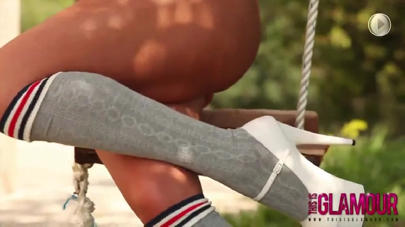 ThisIsGlamour Tommie Jo Swings And Strips In The Sun BTS XXX